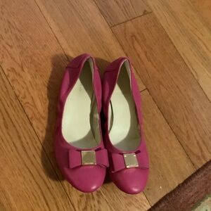 Cole Hahn Tali bow ballet flat -Barbie pink